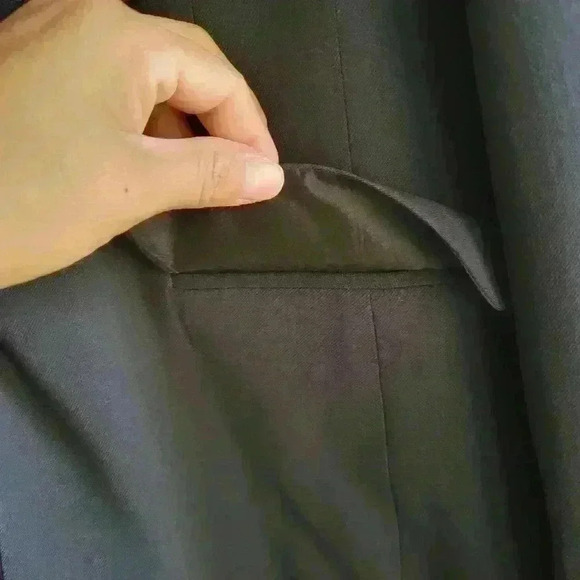 Vintage HUGO BOSS  Women's Black Blazer 75% Virgen Wool Stretch - Picture 7 of 14